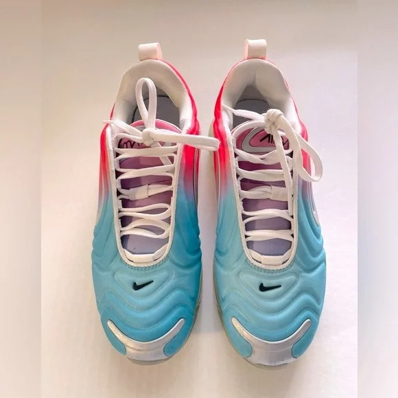 Nike Air Max 720 Pink Sea Shoes Lava Glow Blue Flury - Picture 5 of 7